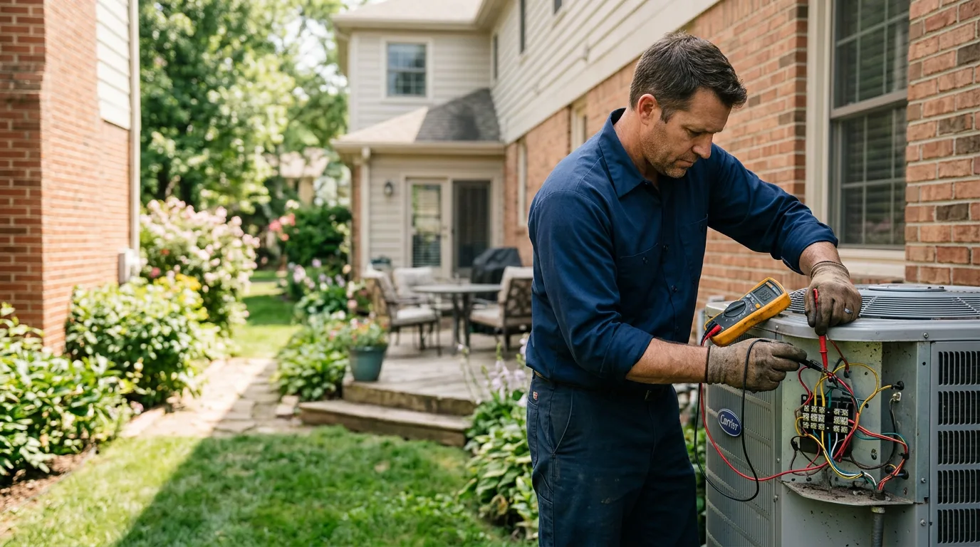 HVAC technician working near Livingston, CA